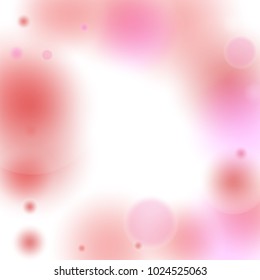 Pink bokeh lights background. Blur glitter texture. Sparkle overlay effect. Defocused effect. Illuminated abstract print. Soft. Tender. St. Valentine's day. Mother, Women Day. Christmass. Birthday.