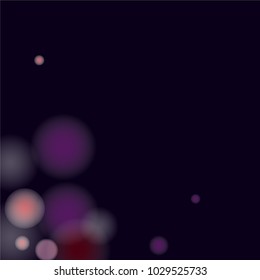 Pink bokeh lights background. Blur glitter texture. Sparkle overlay effect. Defocused effect. Illuminated abstract print. Soft. Tender. Love, Sweet moment. Girly, Childish, Baby Backdrop. Vector.