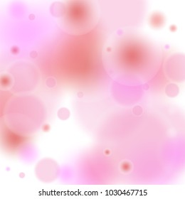 Pink bokeh lights background. Blur glitter texture. Sparkle overlay effect. Defocused effect. Illuminated abstract print. Soft. Tender. St. Valentine's day. Mother, Women Day. Christmass. Birthday.