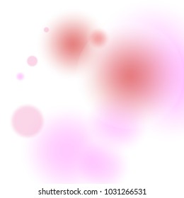 Pink bokeh lights background. Blur glitter texture. Sparkle overlay effect. Defocused effect. Illuminated abstract print. Soft. Tender. Love, Sweet moment. Girly, Childish, Baby Backdrop. Vector.