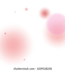 Pink bokeh lights background. Blur glitter texture. Sparkle overlay effect. Defocused effect. Illuminated abstract print. Soft. Tender. Love, Sweet moment. Girly, Childish, Baby Backdrop. Vector.