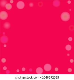 Pink bokeh lights background. Blur glitter texture. Sparkle overlay effect. Defocused effect. Illuminated abstract print. Soft. Tender. Love, Sweet moment. Girly, Childish, Baby Backdrop. Vector.