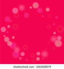 Pink bokeh lights background. Blur glitter texture. Sparkle overlay effect. Defocused effect. Illuminated abstract print. Soft. Tender. Love, Sweet moment. Girly, Childish, Baby Backdrop. Vector.