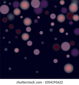 Pink bokeh lights background. Blur glitter texture. Sparkle overlay effect. Defocused effect. Illuminated abstract print. Soft. Tender. Love, Sweet moment. Girly, Childish, Baby Backdrop. Vector.