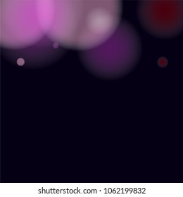 Pink bokeh lights background. Blur glitter texture. Sparkle overlay effect. Defocused effect. Illuminated abstract print. Soft. Tender. Love, Sweet moment. Girly, Childish, Baby Backdrop. Vector.
