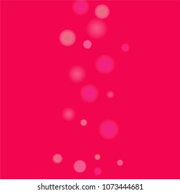 Pink bokeh lights background. Blur glitter texture. Sparkle overlay effect. Defocused effect. Illuminated abstract print. Soft. Tender. Love, Sweet moment. Girly, Childish, Baby Backdrop. Vector.
