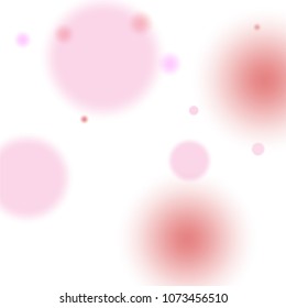 Pink bokeh lights background. Blur glitter texture. Sparkle overlay effect. Defocused effect. Illuminated abstract print. Soft. Tender. Love, Sweet moment. Girly, Childish, Baby Backdrop. Vector.