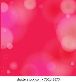 Pink bokeh lights background. Blur glitter texture. Sparkle overlay effect. Defocused effect. Illuminated abstract print. Soft. Tender. St. Valentine's day. Mother, Women Day. Christmass. Birthday.