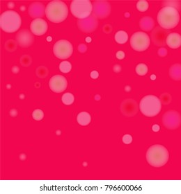 Pink bokeh lights background. Blur glitter texture. Sparkle overlay effect. Defocused effect. Illuminated abstract print. Soft. Tender. Love, Sweet moment. Girly, Childish, Baby Backdrop. Vector.