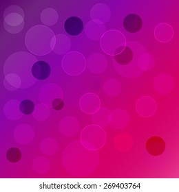 Pink bokeh vector background  