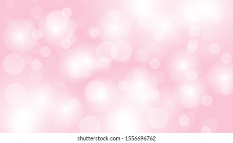 Pink bokeh vector background. Abstract gradient glitter illustration wallpaper for template website. Cover social media business advertising. minimal style. 