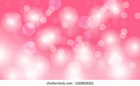 Pink bokeh vector background. Abstract gradient glitter illustration wallpaper for template website. Cover social media business advertising. minimal style. 