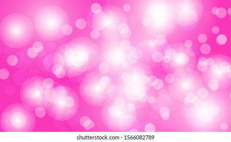 Pink bokeh vector background. Abstract gradient glitter illustration wallpaper for template website. Cover social media business advertising. minimal style. 