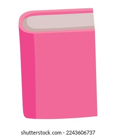 diseño de libros rosa sobre blanco
