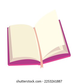 pink book design over white