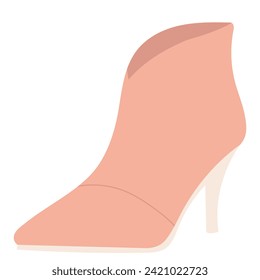 pink boot, on a white background vector