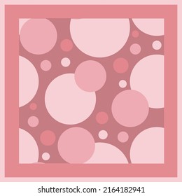 Pink and bordo circle shawl scheme modern stock vector illustration for web, for print, for fabric print