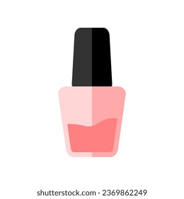 Pink bottle nail polish manicure beauty icon