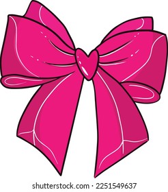 pink bow decor and decoration holidays March 8 February 14 Valentine's Day