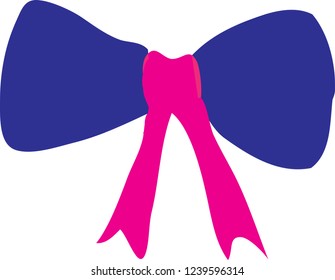 pink bow doodle accessories simple style 