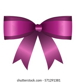 pink bow. or ribbon.
