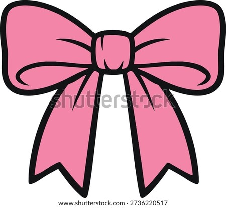 Pink Bow Ribbon Icon Set