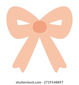 Pink bow ribbon representing gift wrapping and festive celebration for holidays