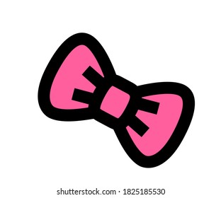 Arco rosa, ilustración de estilo simple. Icono de imagen prediseñada del vector.