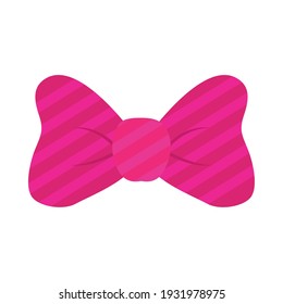pink bow tie accessory icon