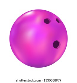 pink bowling ball draw