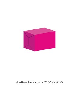 Vector de logotipo de caja rosa