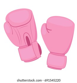 pink boxing gloves and pads