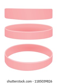Pink bracelet. vector illustration