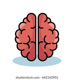 Pink brain design.