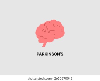 a pink brain with a fluctuating heartbeat line inside