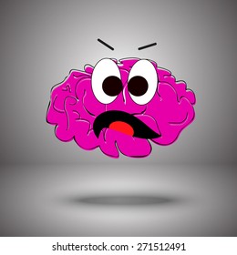 Pink brain outraged