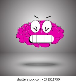 Pink brain painfully