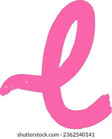 Pink breast cancer awareness ribbon