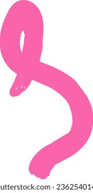 Pink breast cancer awareness ribbon
