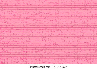 Pink brick building wall. Interior of a modern loft. Background for design.