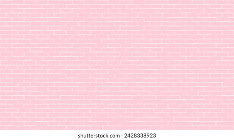 Pink brick wall background. Abstract geometric pattern