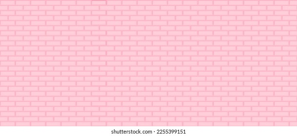 Pink brick wall background. Geometric pattern