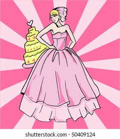 Pink bride