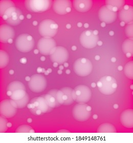 Pink bright glow bokeh. Vector picture.