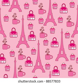 Pink bright wallpaper. Paris
