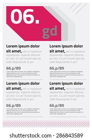 Pink Brochure design