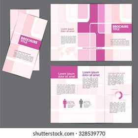 pink brochure template flyer design creative