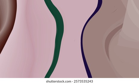 A pink and brown background with a curved shape