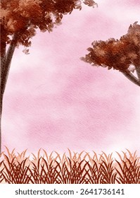 pink brown chocolate lavender colorful abstract illustration, background, wallpaper, card invitation design