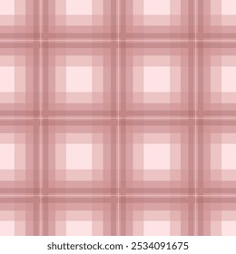 Pink brown contrasted plaid pattern